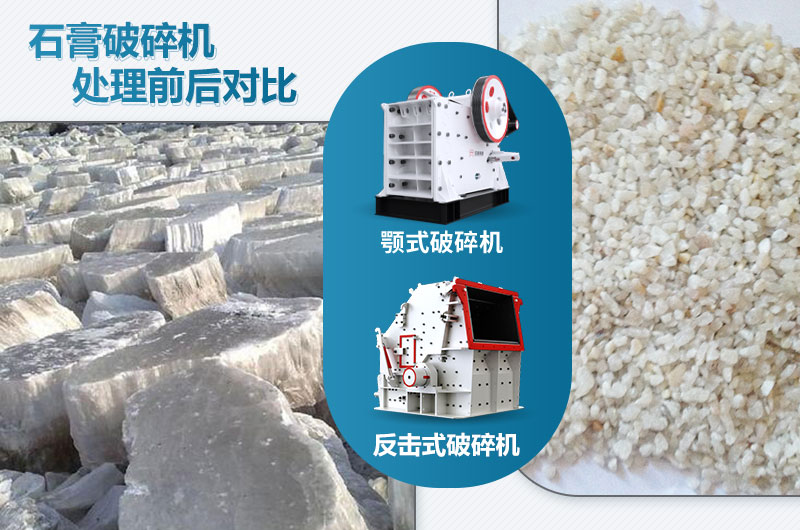 石膏破碎機對應(yīng)產(chǎn)量是多少噸？設(shè)備型號參數(shù)表