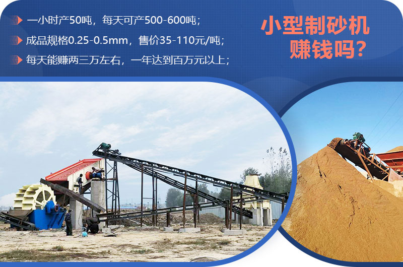 小型制砂機(jī)賺錢嗎？小型制砂機(jī)圖片及價(jià)格