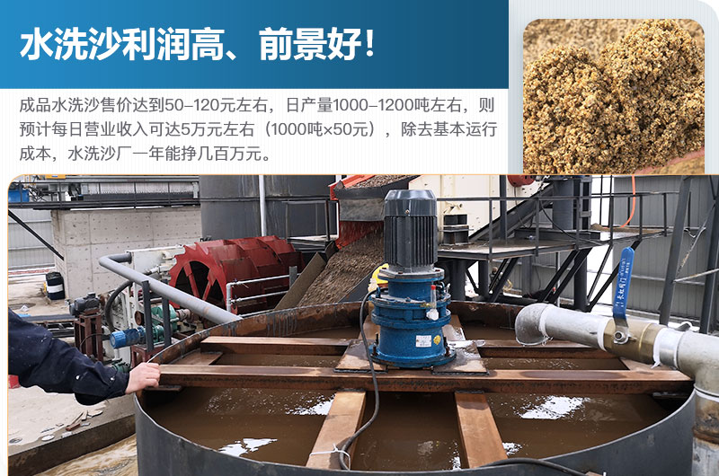 水洗砂的原料是什么？水洗沙一年能掙多少錢？