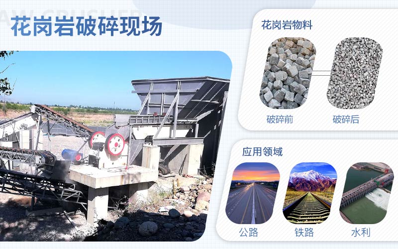 花崗巖破碎用什么機(jī)器？配置一套花崗巖破碎設(shè)備需要多少錢?